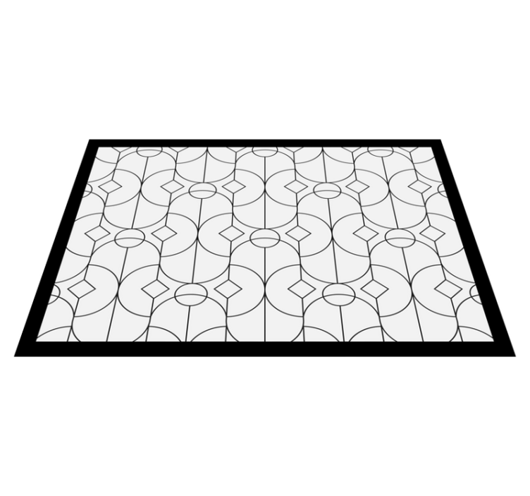 Modern placemats in geometric pattern design - TenStickers