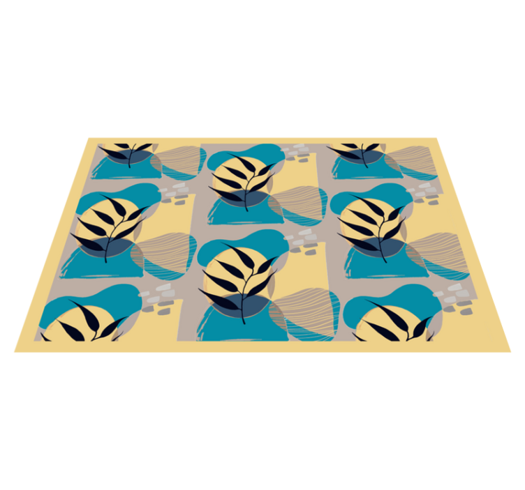 Modern placemats with chic leaf designs - TenStickers