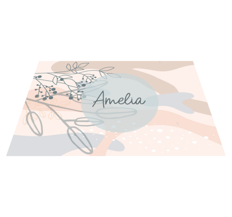 Personalised placemats in elegant style - TenStickers
