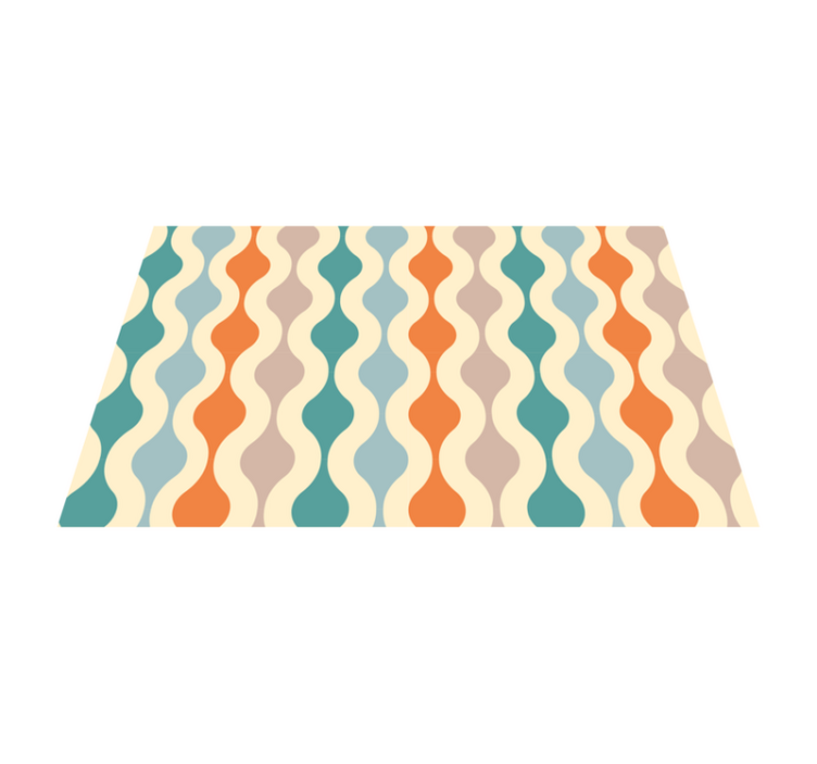 Wavy Color Pattern modern placemats - TenStickers