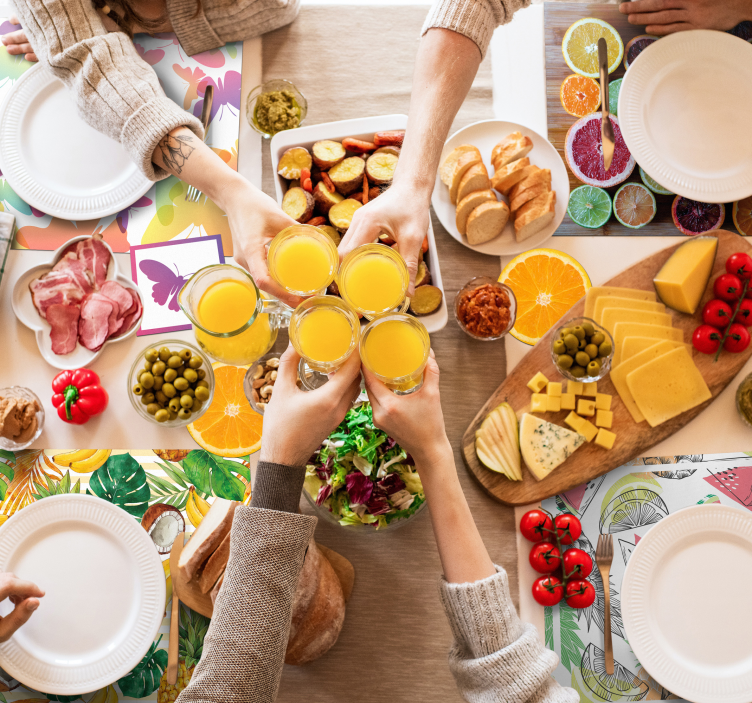 Original placemats tropical fruit design - TenStickers