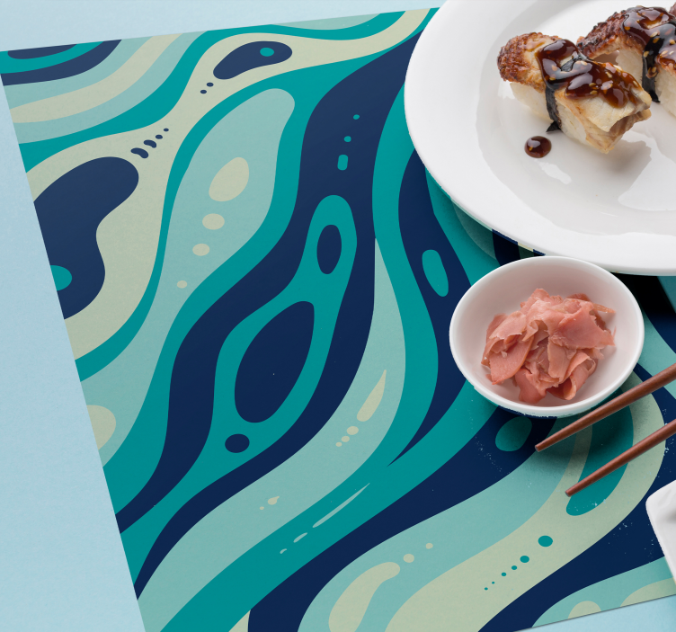 Abstract lines original placemats - TenStickers