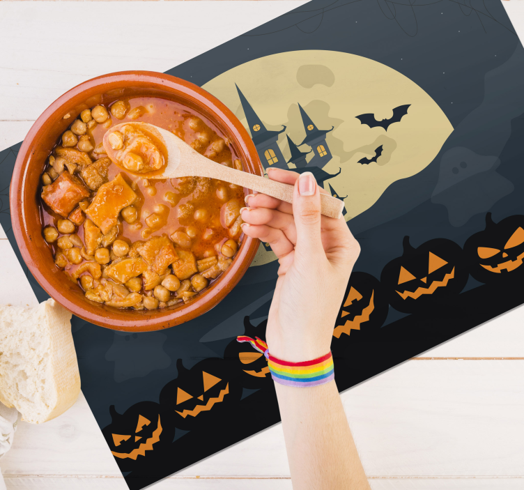 Gotic vinyl Halloween placemat - TenStickers