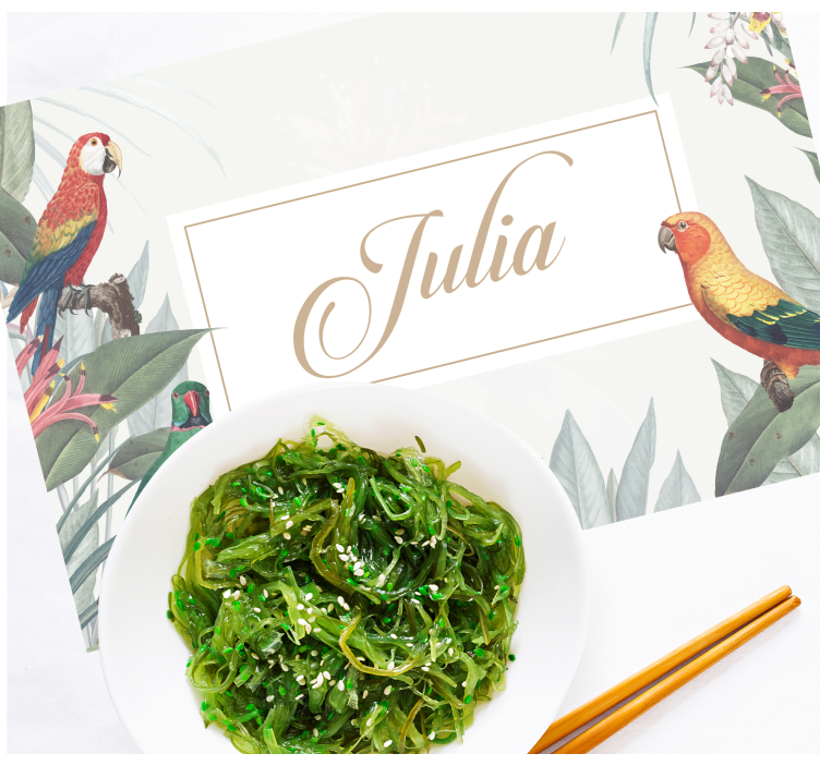 Macaw tropical mockup Personalised placemats - TenStickers