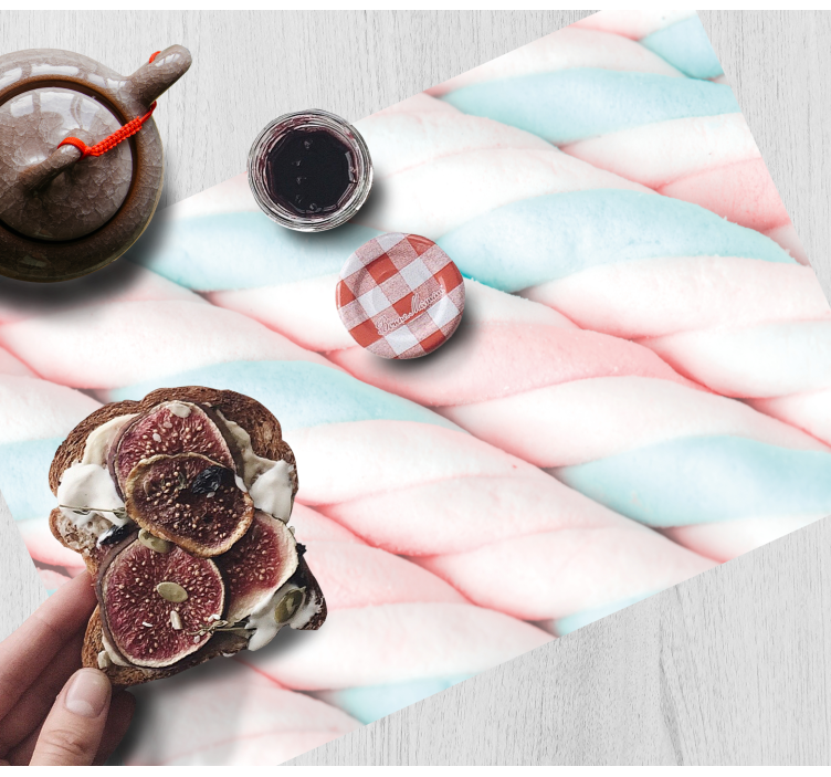 Marshmallow Vinyl placemats - TenStickers