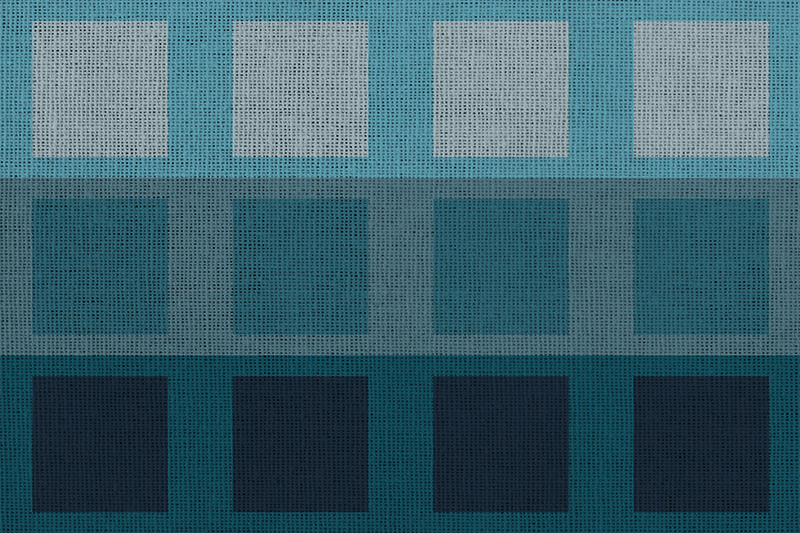 Blue squares modern placemats - TenStickers