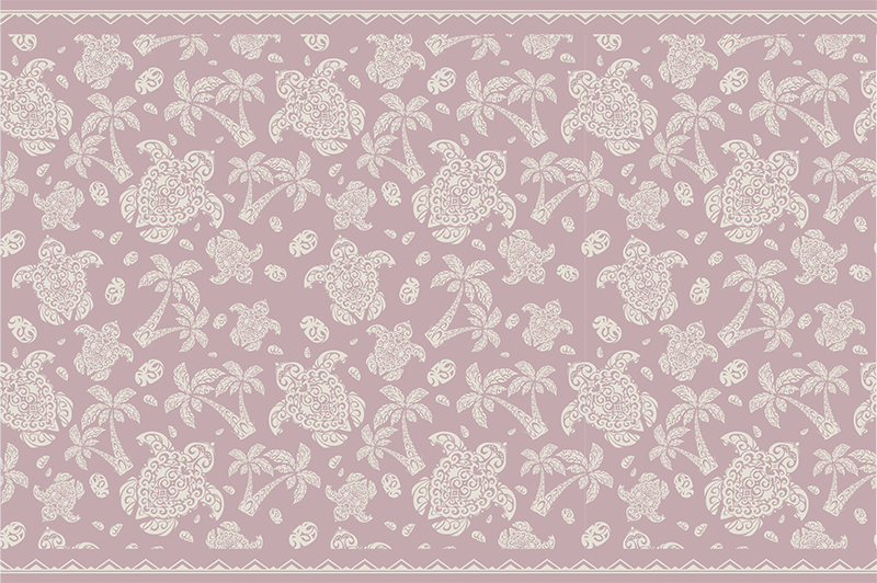 Textured placemats with floral motif design - TenStickers