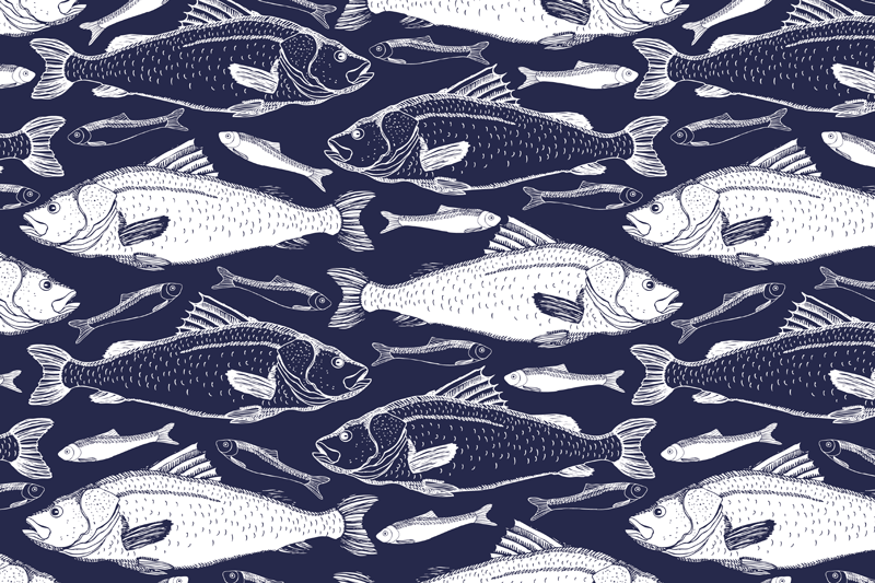 Fish under the sea placemats - TenStickers