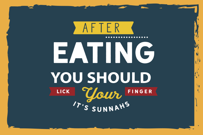 After eating restaurant placemats - TenStickers