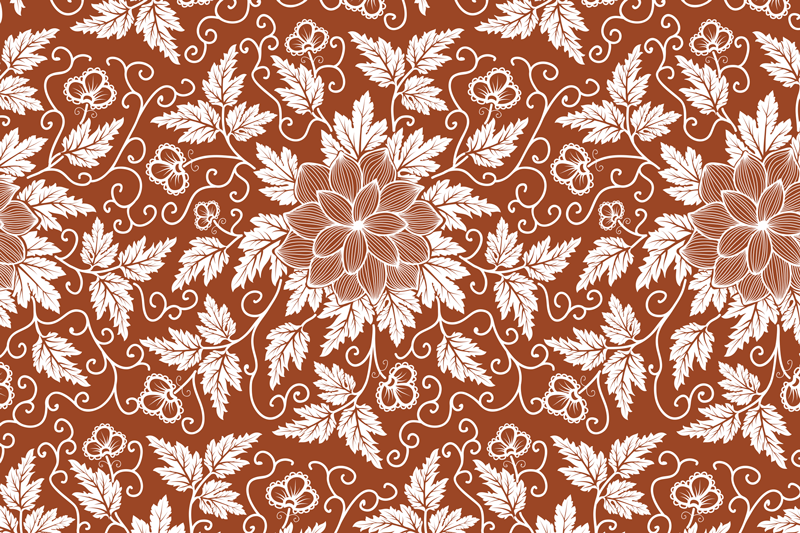 Textured placemats with floral print surface - TenStickers