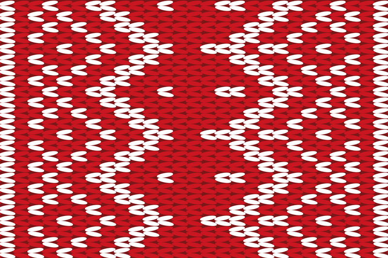 Textured placemats in red geometric design - TenStickers