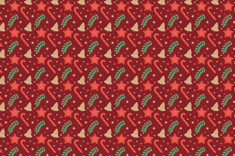 Christmas placemats with cheerful holiday design - TenStickers