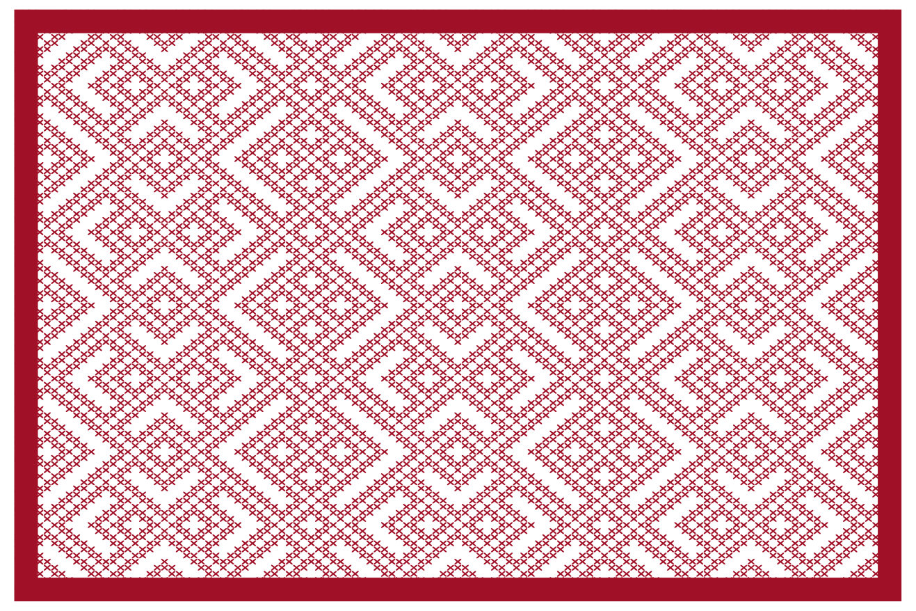 Textured placemats with geometric pattern texture - TenStickers