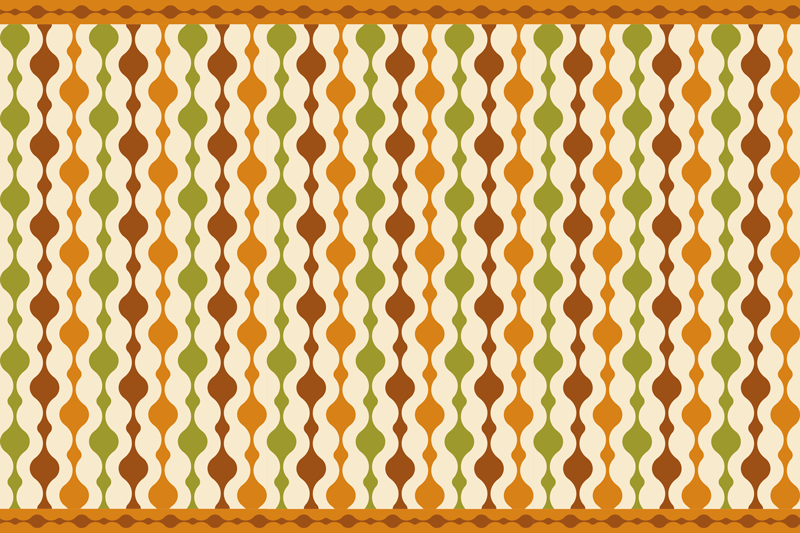 Textured placemats with colorful curvy design - TenStickers
