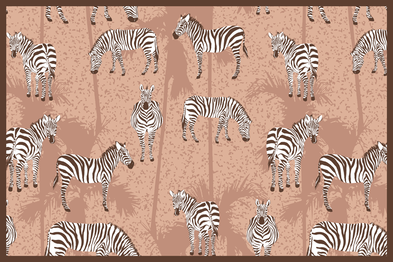 Original placemats zebra print design - TenStickers