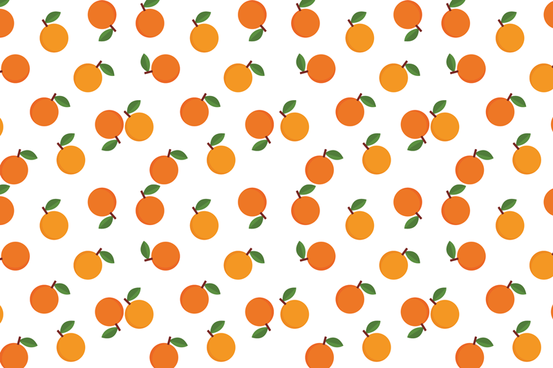 Original placemats orange fruit design - TenStickers