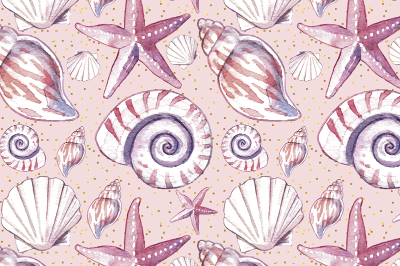 Textured placemats with shell print design - TenStickers