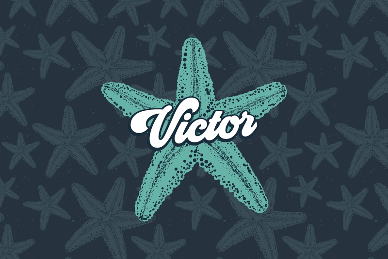 Personalised placemats starfish custom design - TenStickers