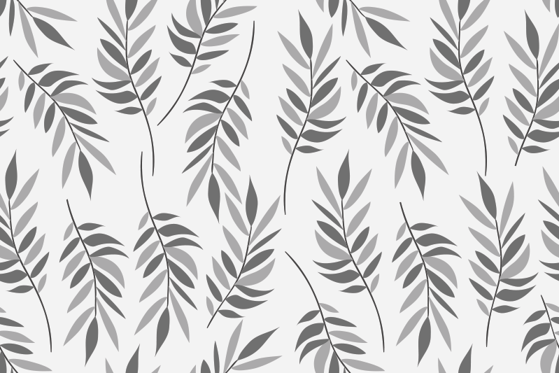 Textured placemats with elegant leaf design - TenStickers