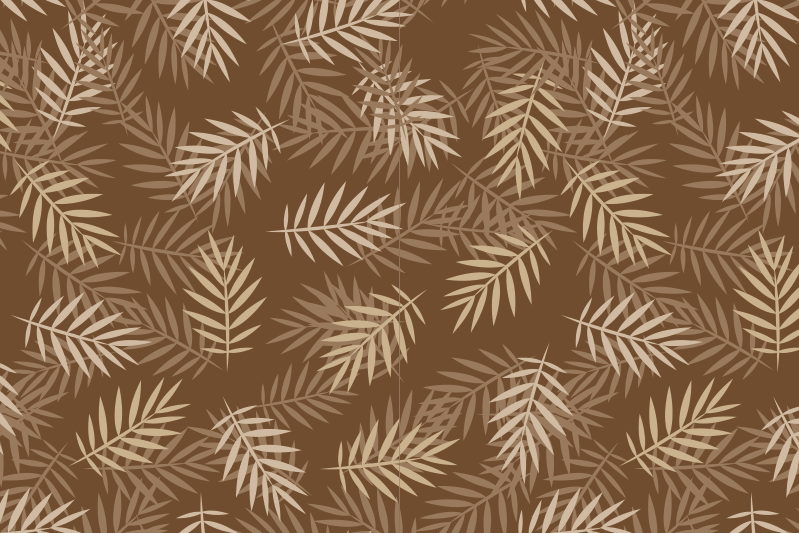 Textured placemats with natural leaf design - TenStickers