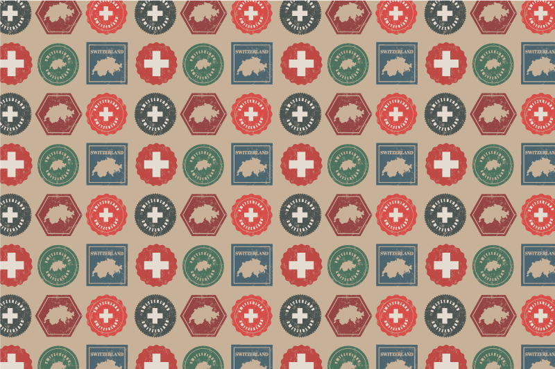 Original placemats switzerland flag coasters - TenStickers