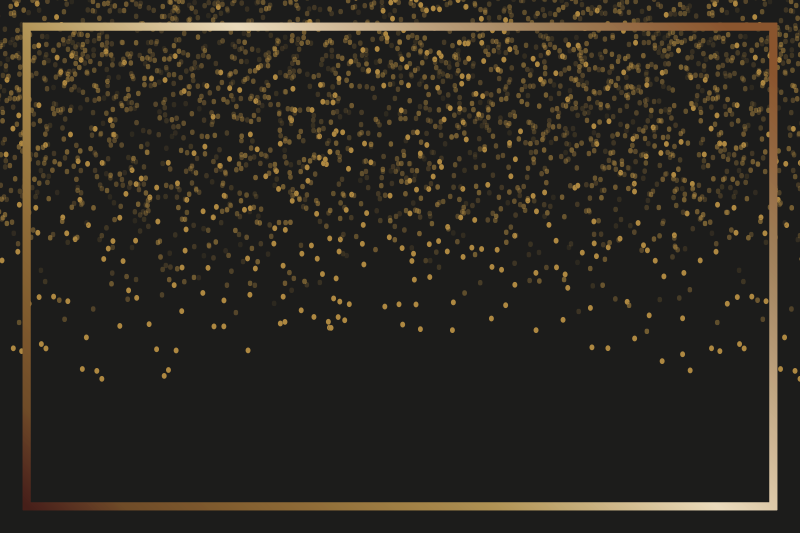 Elegant placemat set in black glitter - TenStickers