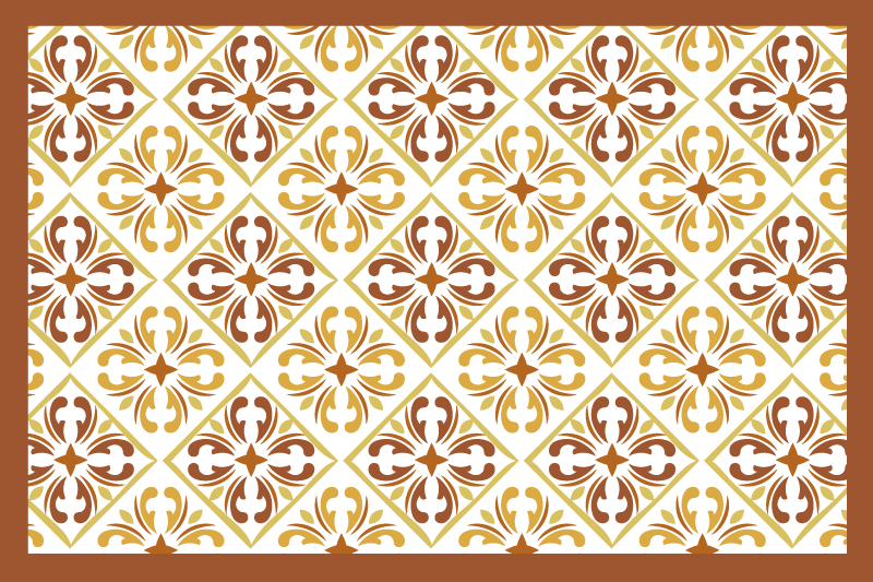 Textured placemats with elegant geometric design - TenStickers