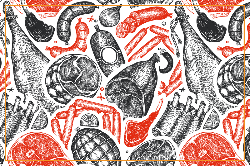 Original placemats with culinary art designs - TenStickers