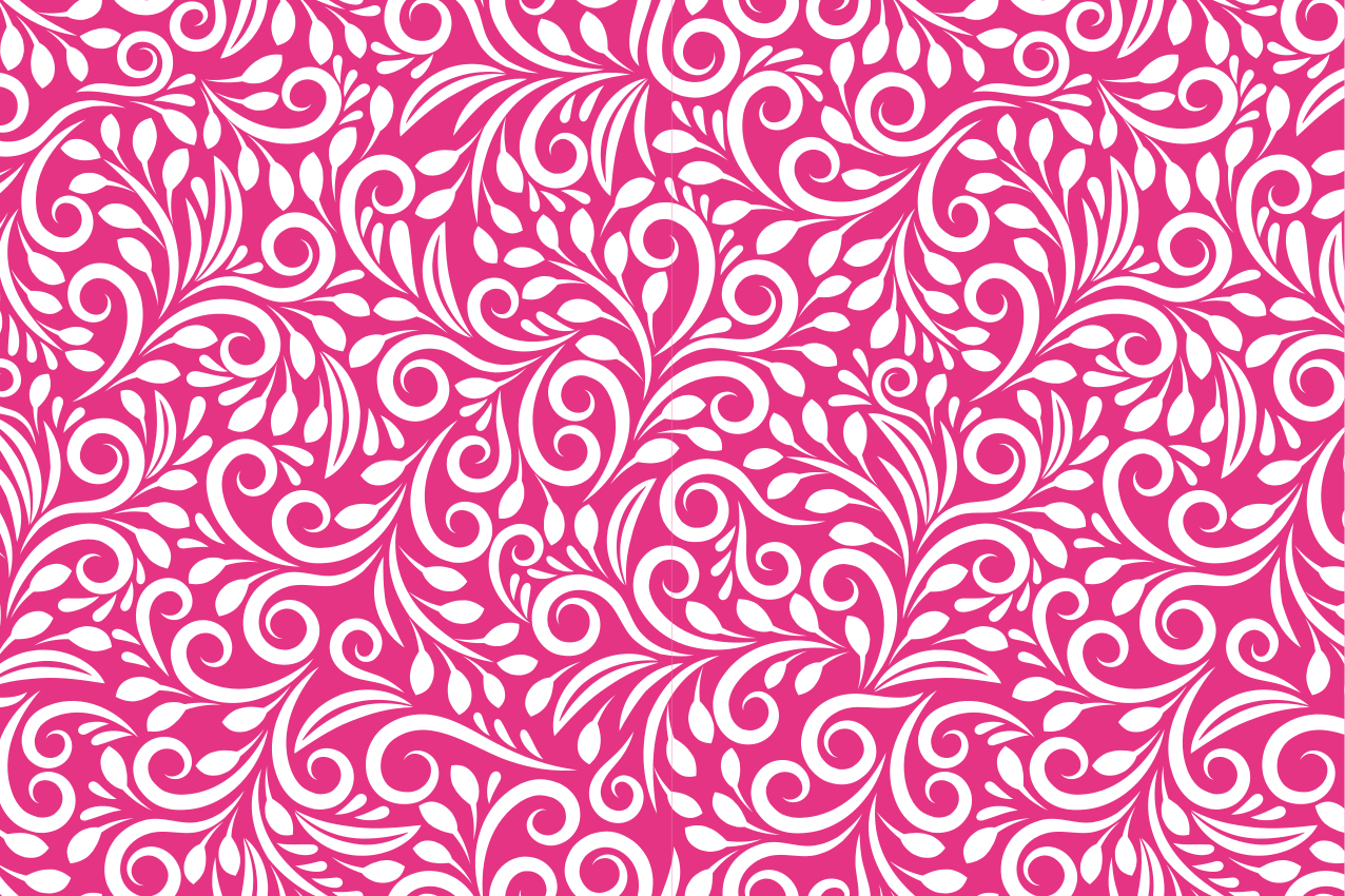 Textured placemats floral swirl design - TenStickers