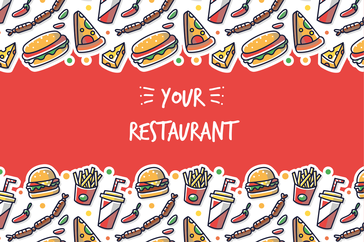 Original placemats with culinary artwork - TenStickers