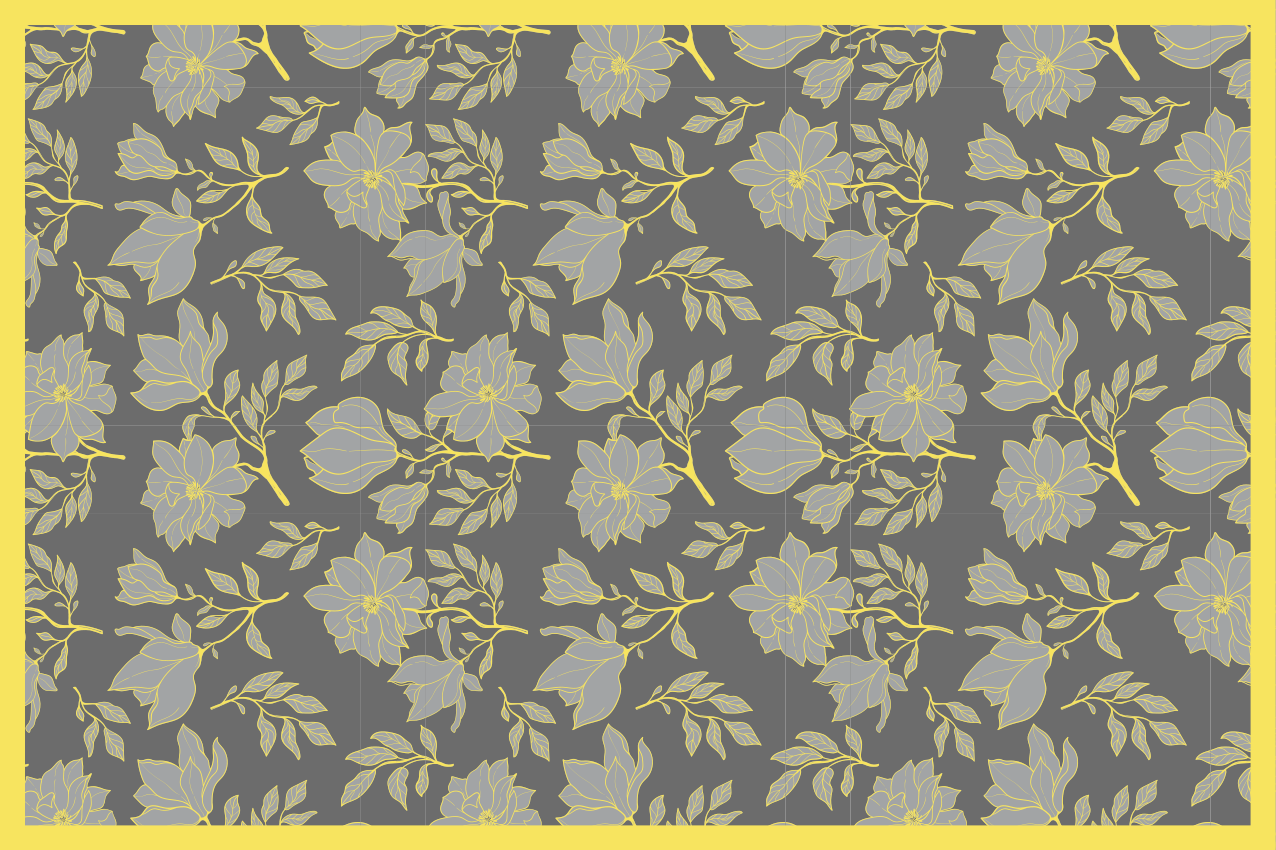 Original placemats floral print design - TenStickers