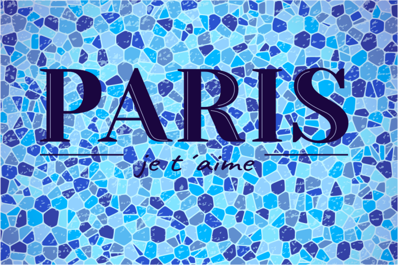 Quote placemats paris love quote - TenStickers