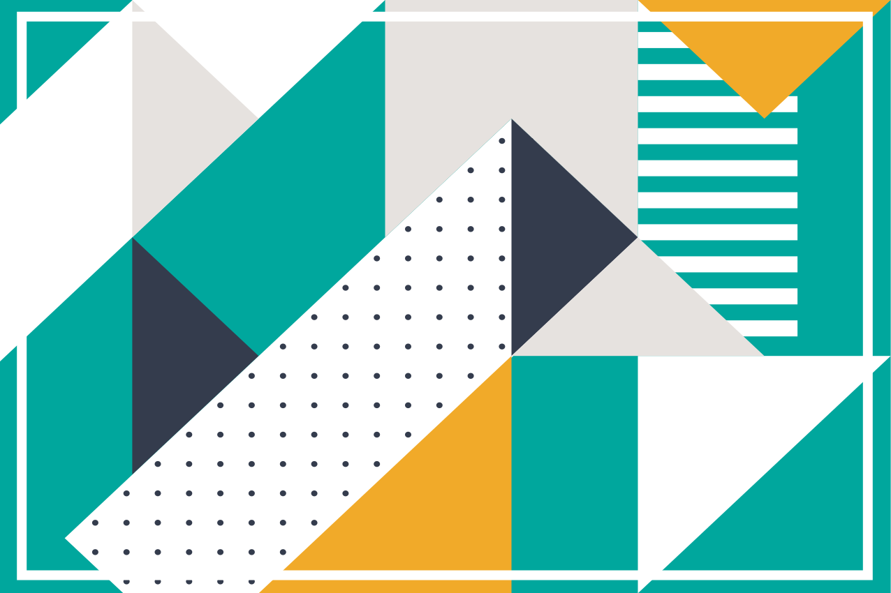 Modern placemats in geometric pattern shapes - TenStickers