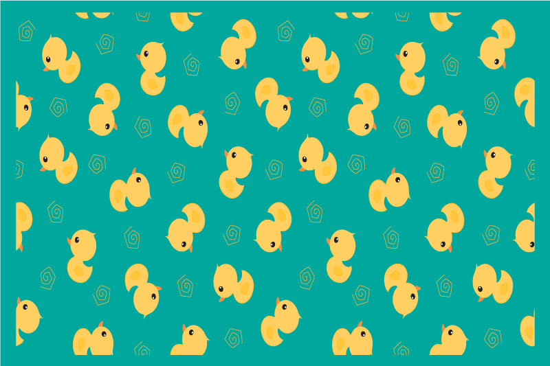 Children placemats cute duckling design - TenStickers