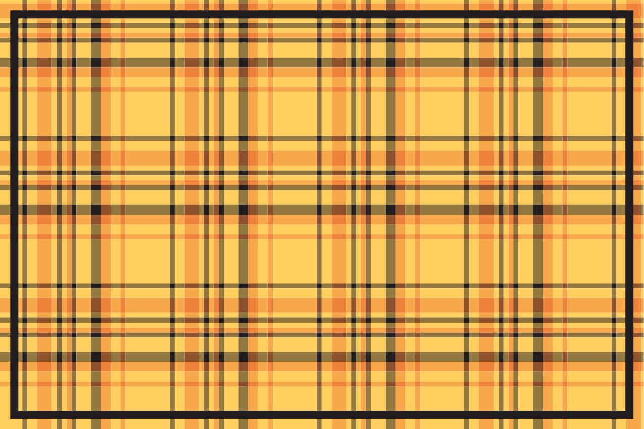Textured placemats plaid checkered pattern - TenStickers