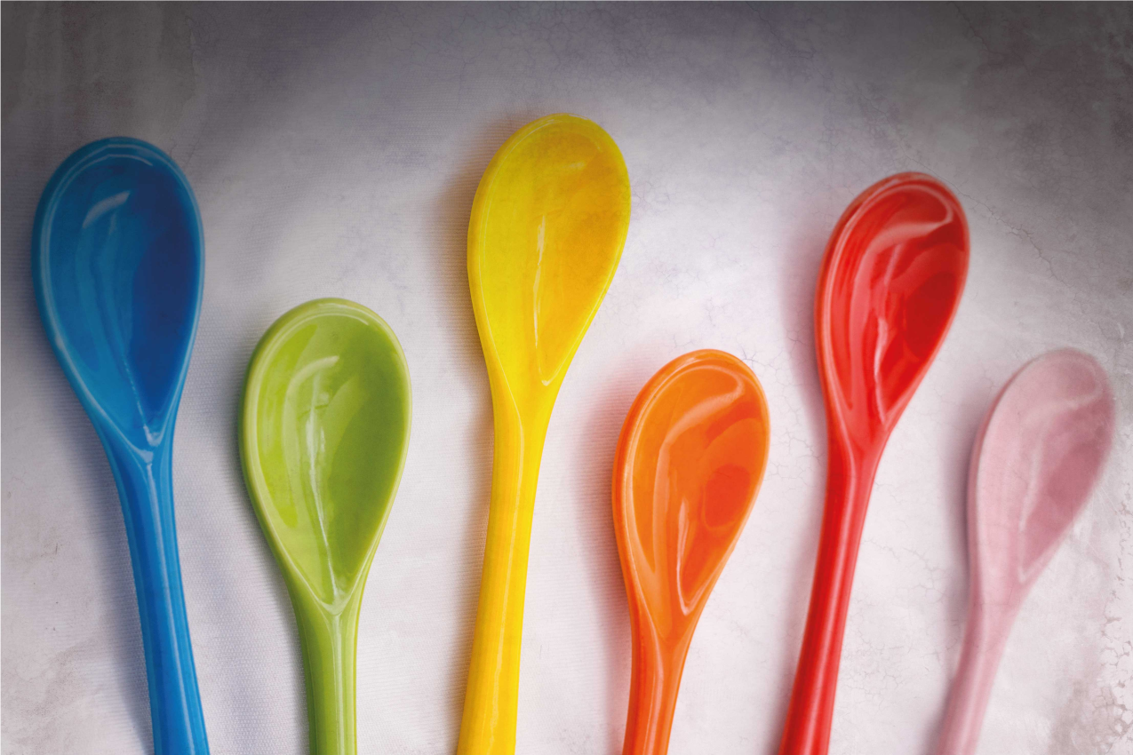 Home placemats vibrant kitchen utensils - TenStickers