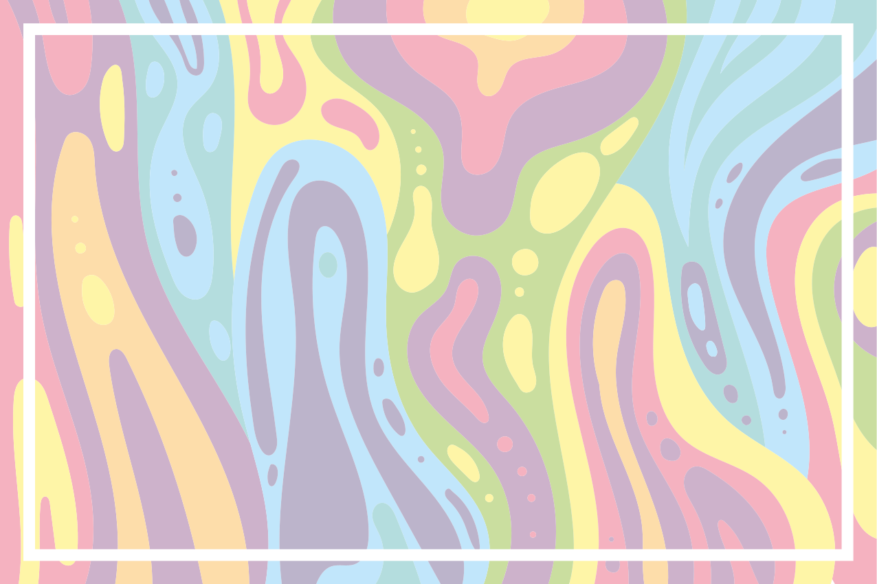 Textured placemats colorful abstract waves - TenStickers