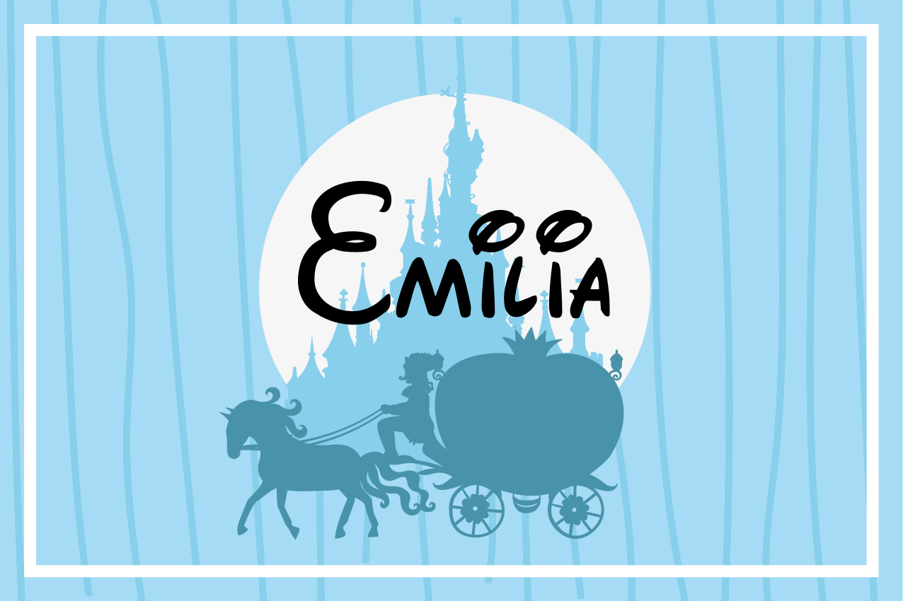 Children placemats horse-drawn carriage design - TenStickers