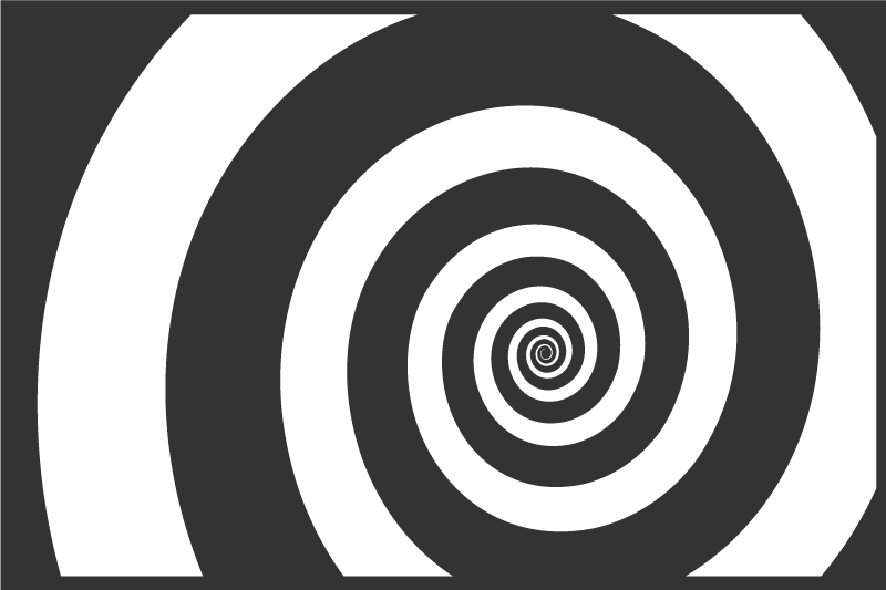 Textured placemats with spiral optical design - TenStickers