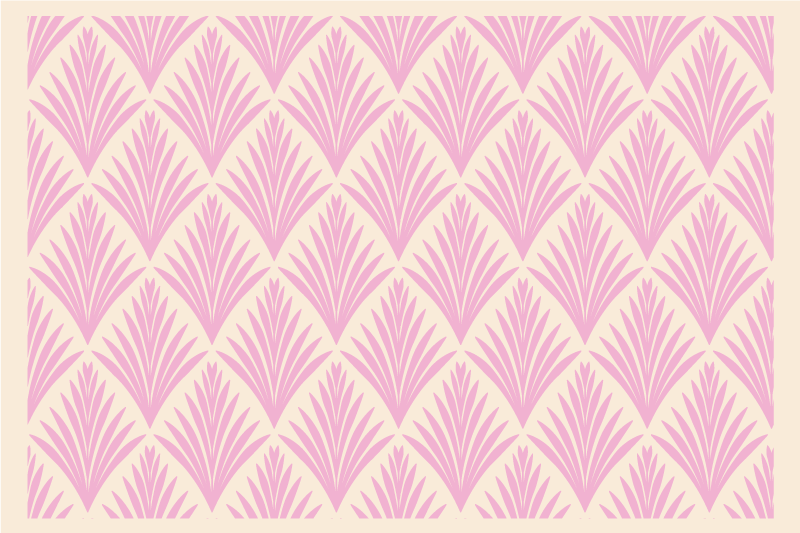 Textured placemat textured leaf pattern - TenStickers