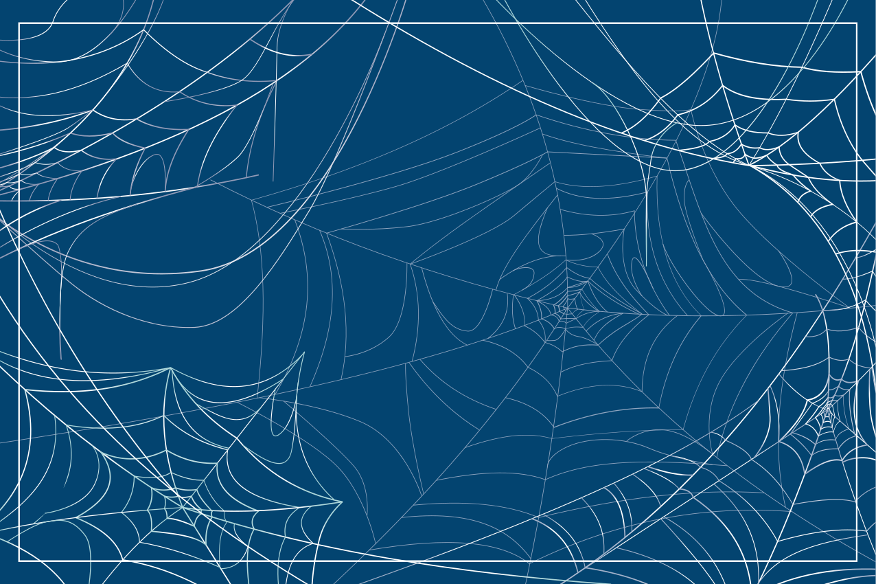 Halloween placemats with spooky spiderweb design - TenStickers