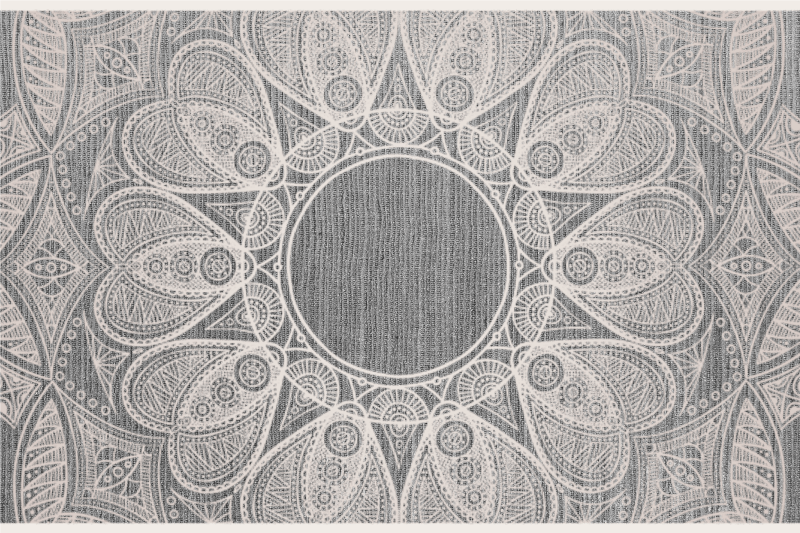 Textured placemats with intricate mandala designs - TenStickers