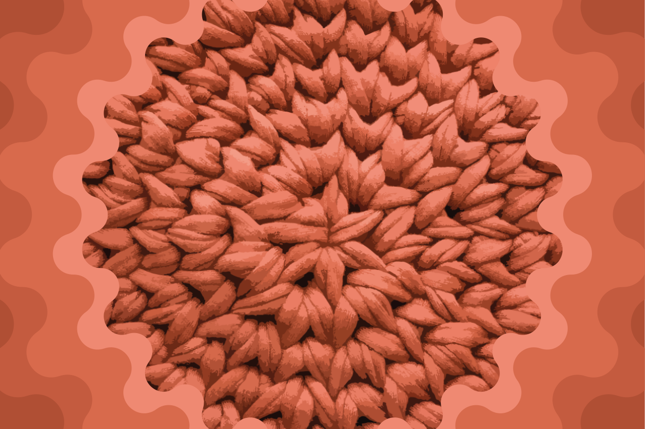 Textured placemats with textured leaf design - TenStickers
