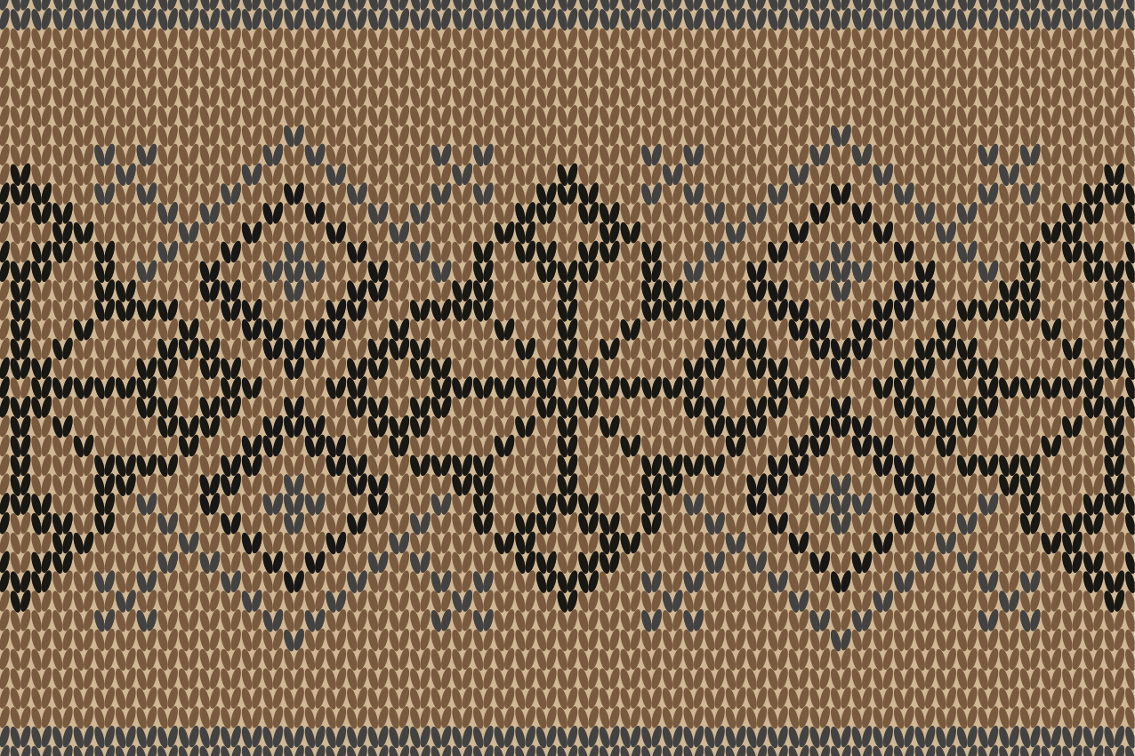 Textured placemats in geometric contrast design - TenStickers