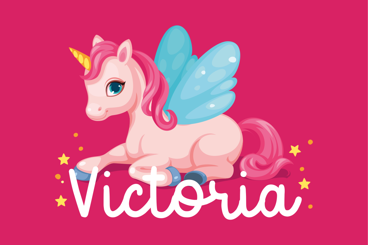 Children placemats whimsical unicorn design - TenStickers