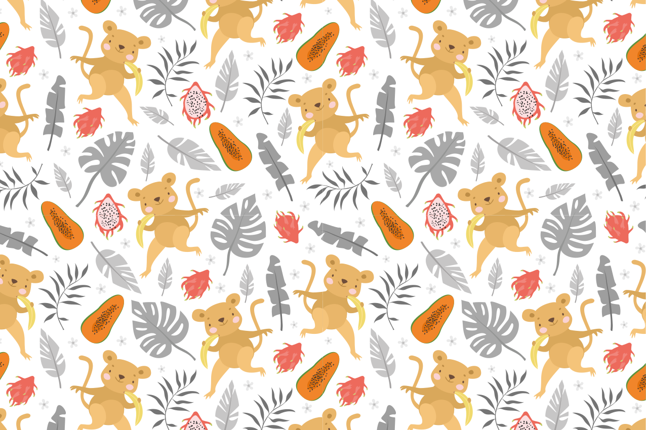 Children placemats cute animal design - TenStickers