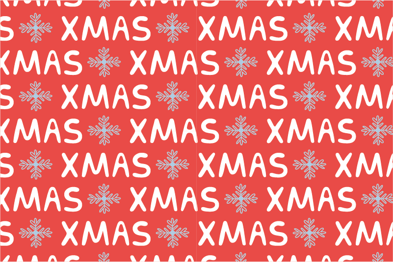 Christmas placemats festive red christmas design - TenStickers