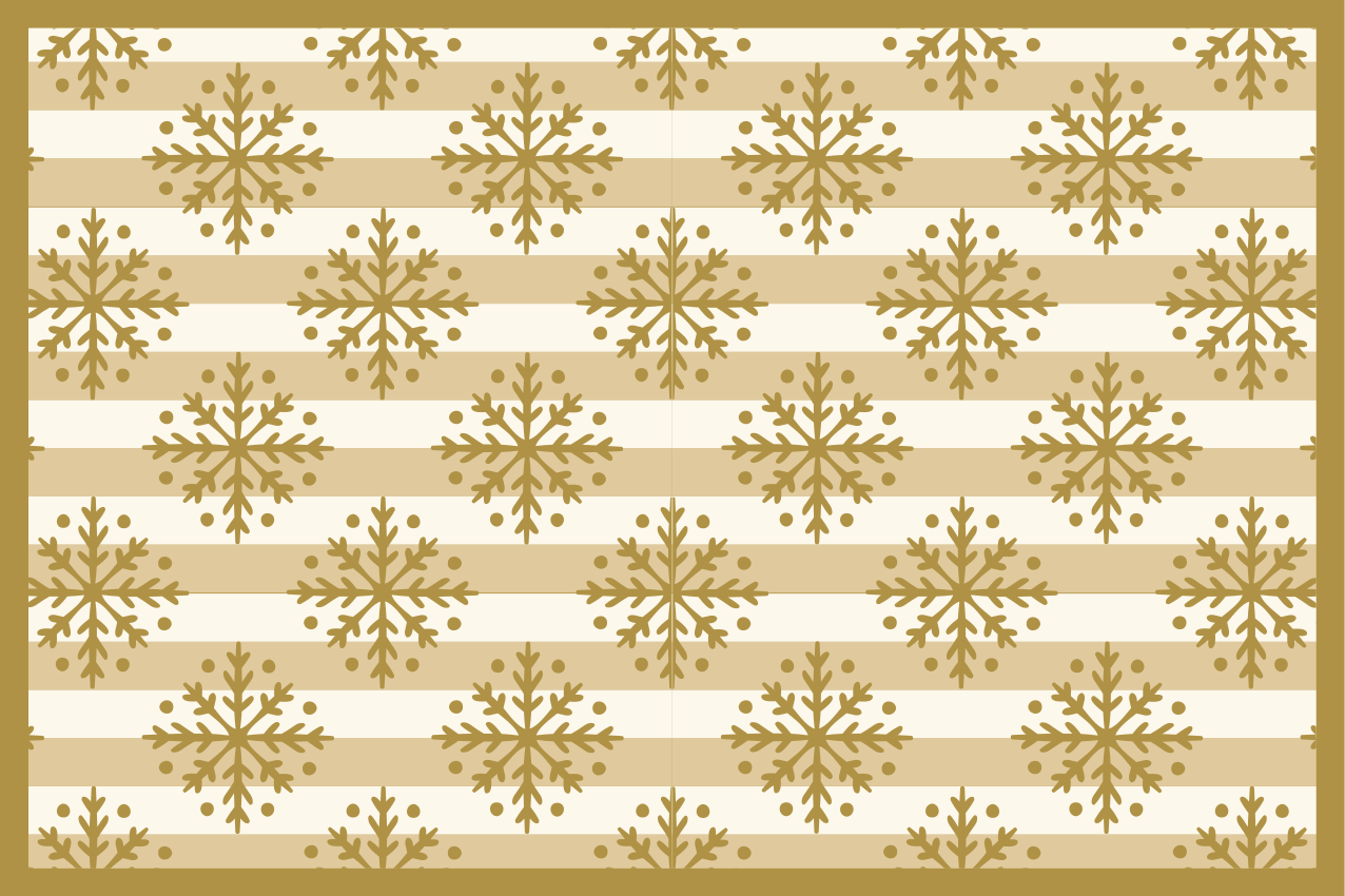 Christmas placemats with snowflake design overlay - TenStickers