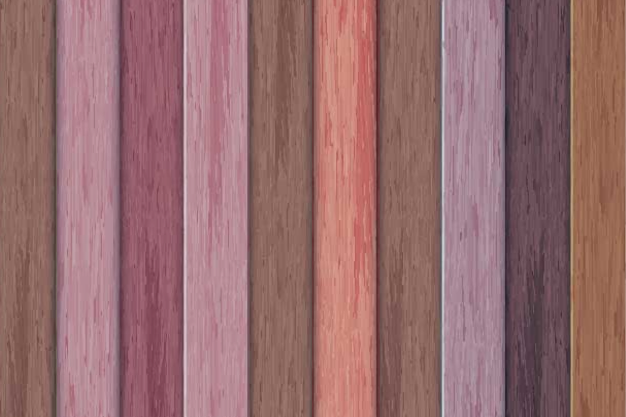 Textured placemats wooden stripe variation - TenStickers
