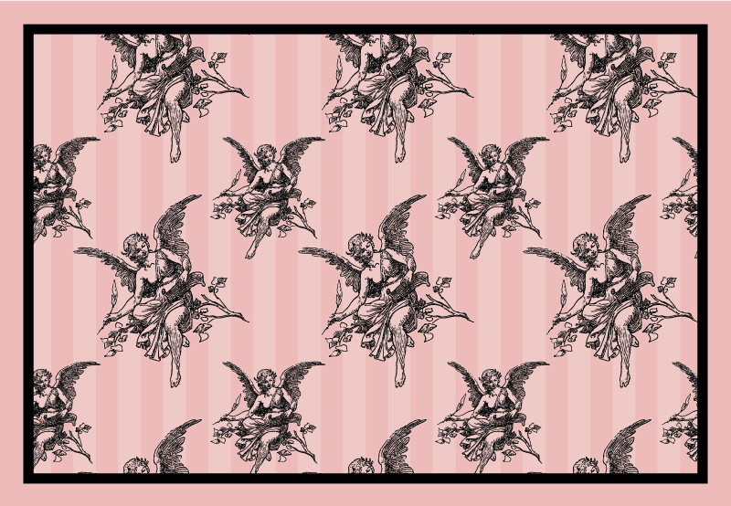 Modern placemats with angelic cherubs design - TenStickers